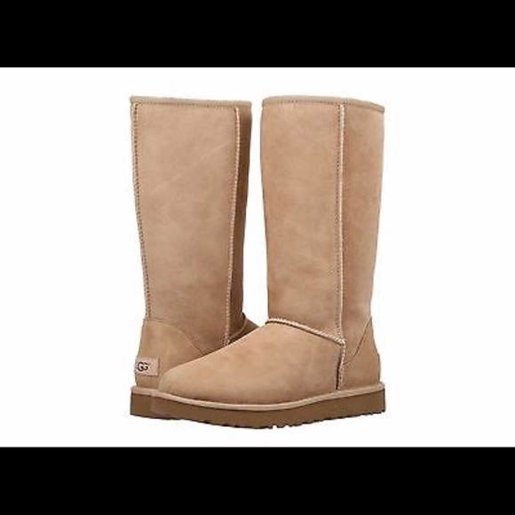 Comfy Warm Sand Color Tall Ugg Boots 
